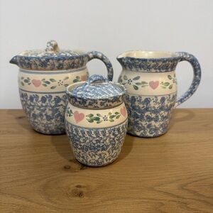 Vintage East Texas Pottery 90’s Mom Brown Kitchen Aesthetic Ceramic Set